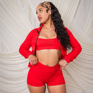 Naturally Blessed Red Bodysuit Set
