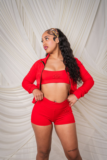 Naturally Blessed Red Bodysuit Set