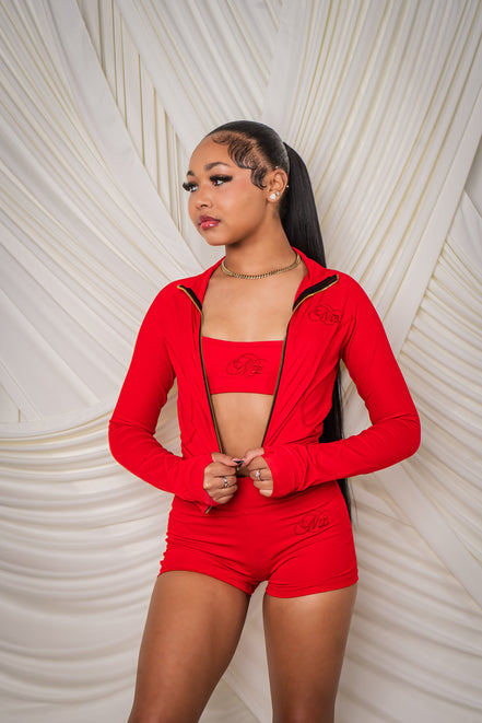 Naturally Blessed Red Bodysuit Set