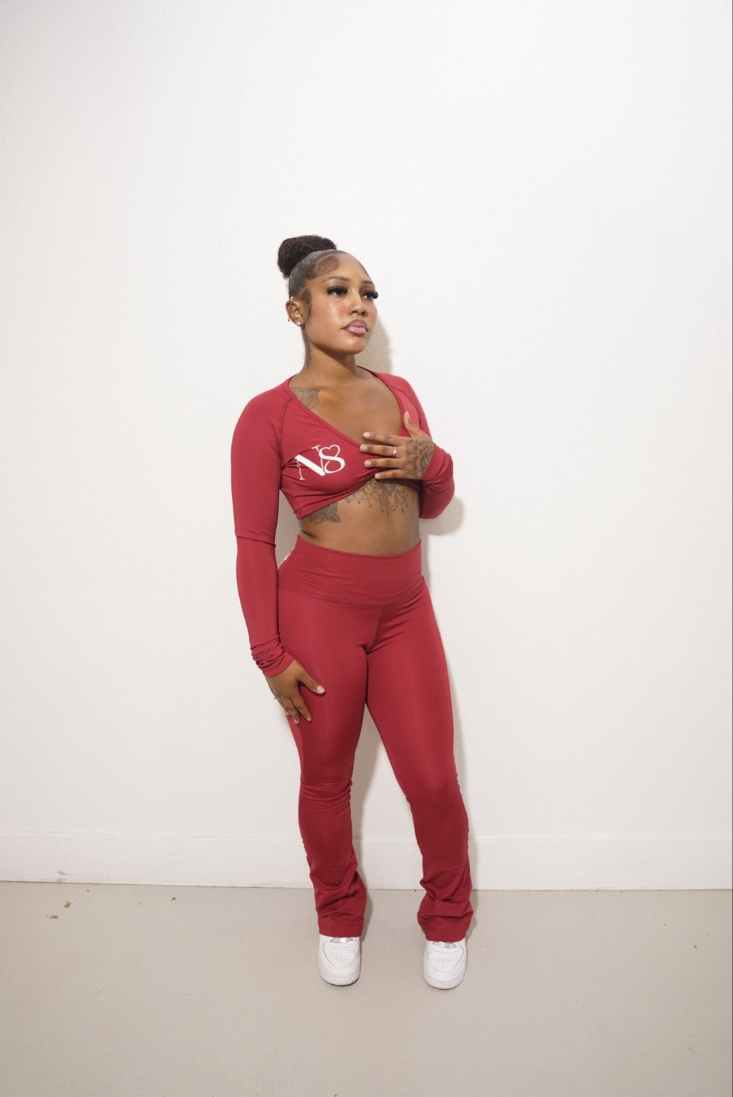Red Velvet Two Piece Set