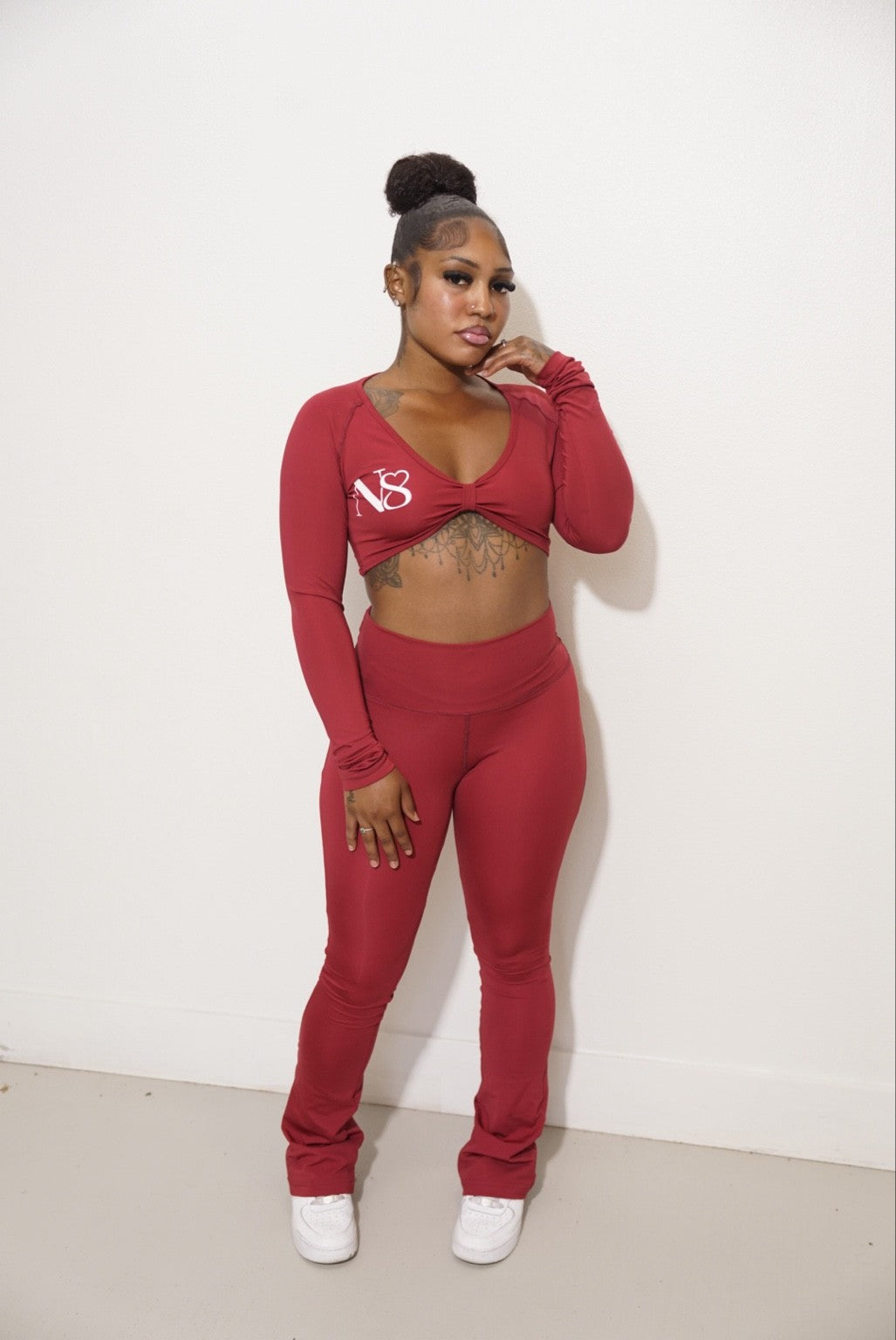 Red Velvet Two Piece Set
