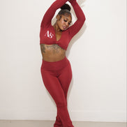 Red Velvet Two Piece Set