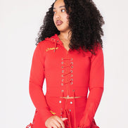 NB Signature Lace-Up Red Set