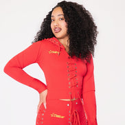NB Signature Lace-Up Red Set