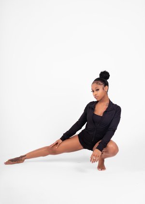 Naturally Blessed Black Bodysuit Set